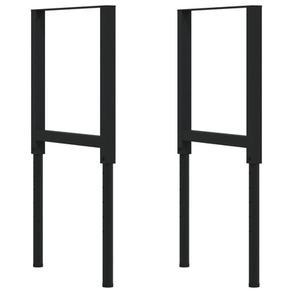 Werkbank rechthoekig 100x60x(73-99,5) cm massief eikenhout