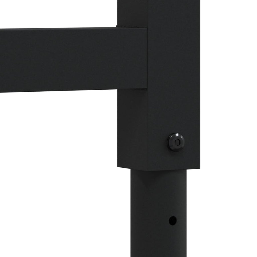 Werkbank rechthoekig 100x60x(73-99,5) cm massief eikenhout