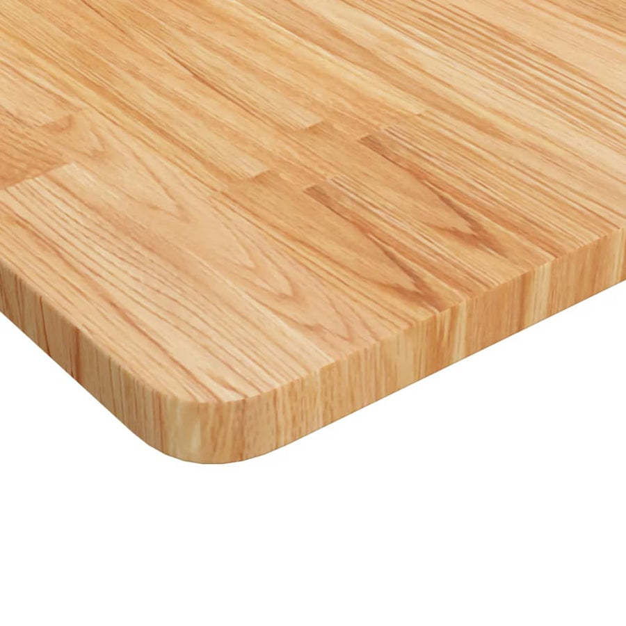 Werkbank rechthoek 100x60x(71,5-98) cm eikenhout lichtbruin