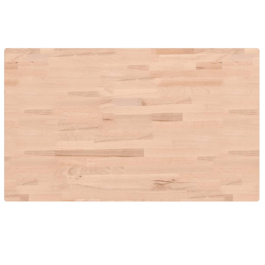 Werkbank rechthoekig 100x60x(73-99,5) cm massief beukenhout
