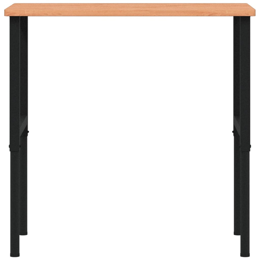 Werkbank rechthoekig 100x60x(71,5-98) cm massief beukenhout
