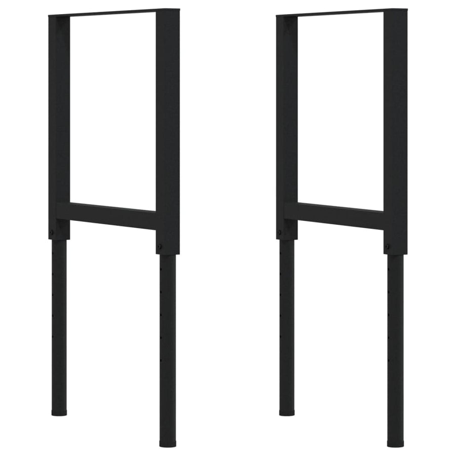 Werkbank rechthoekig 80x60x(73-99,5) cm massief acaciahout