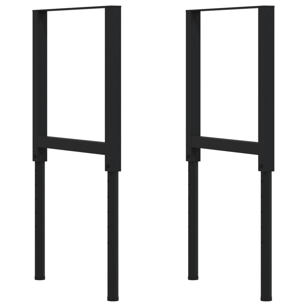 Werkbank rechthoekig 80x60x(73-99,5) cm massief acaciahout