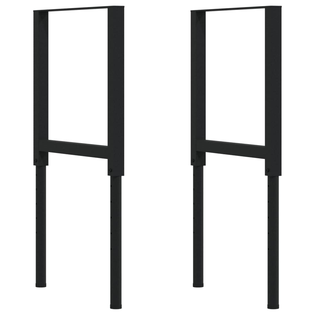 Werkbank rechthoekig 100x60x(73-99,5) cm massief acaciahout