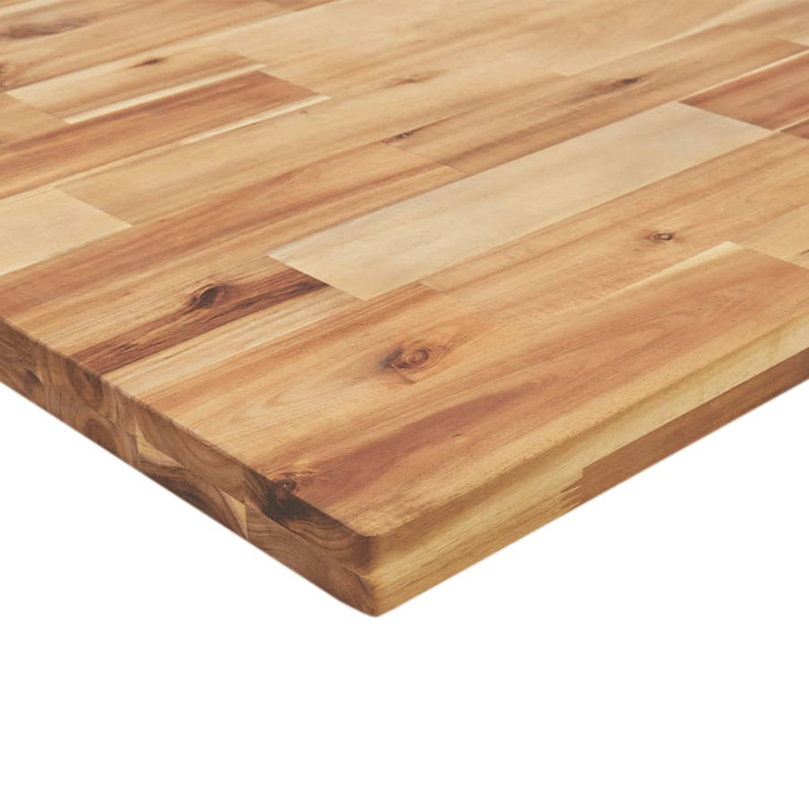 Werkbank rechthoekig 100x60x(73-99,5) cm massief acaciahout