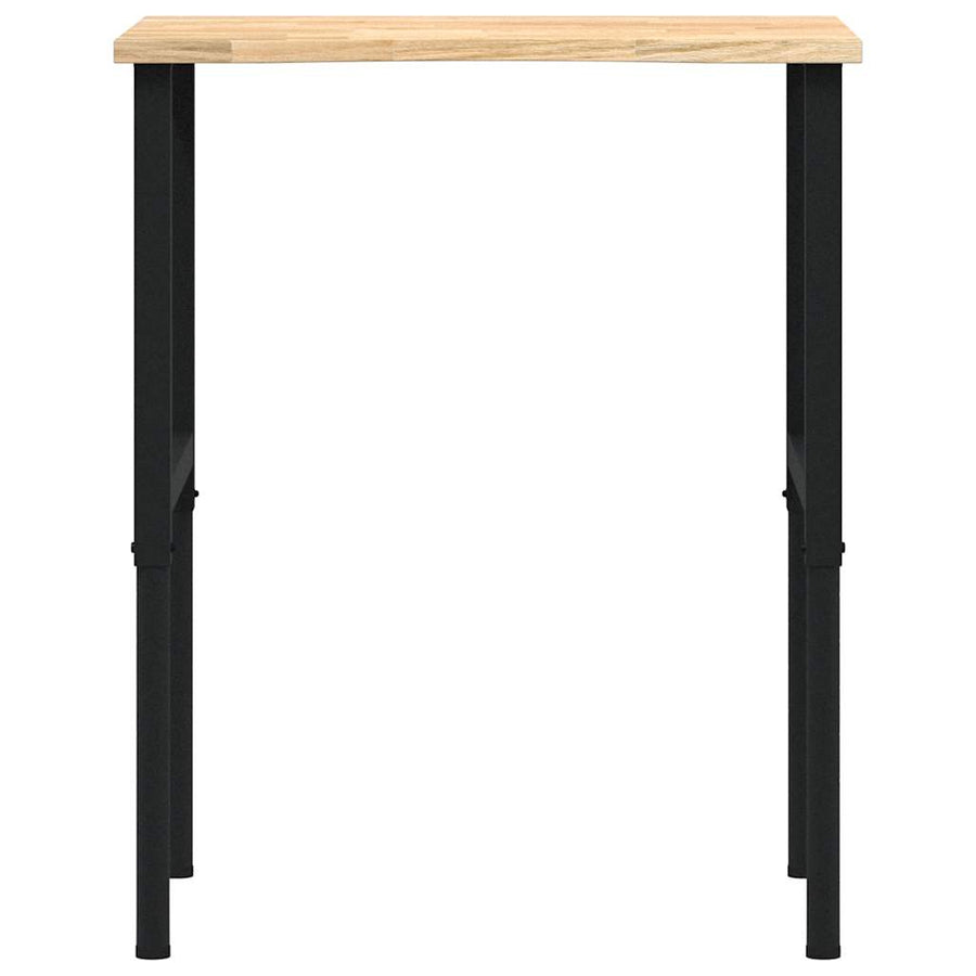 Werkbank 80x60x(71,5-98) cm massief eikenhout