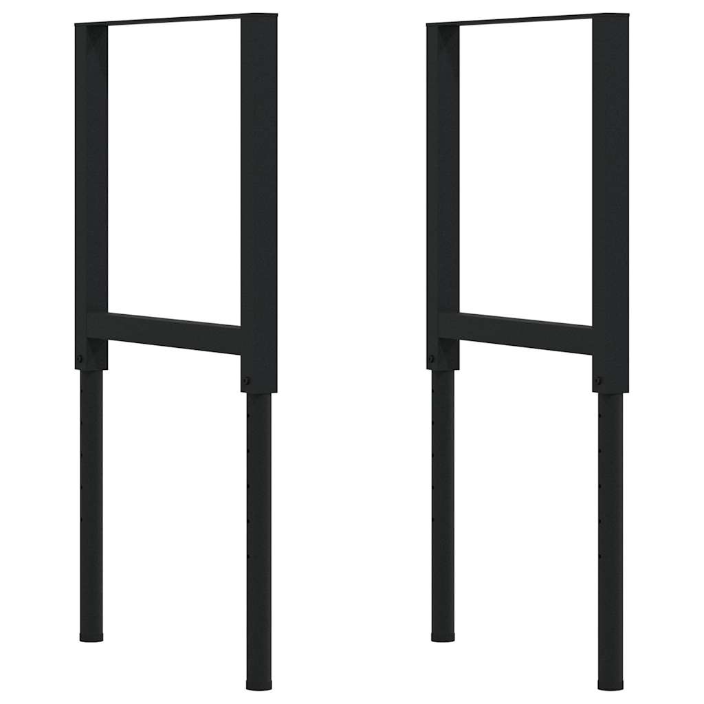 Werkbank 80x60x(71,5-98) cm massief eikenhout