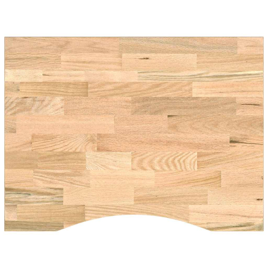 Werkbank 80x60x(71,5-98) cm massief eikenhout