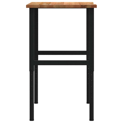 Werkbank 100x60x(71,5-98) cm eikenhout lichtbruin