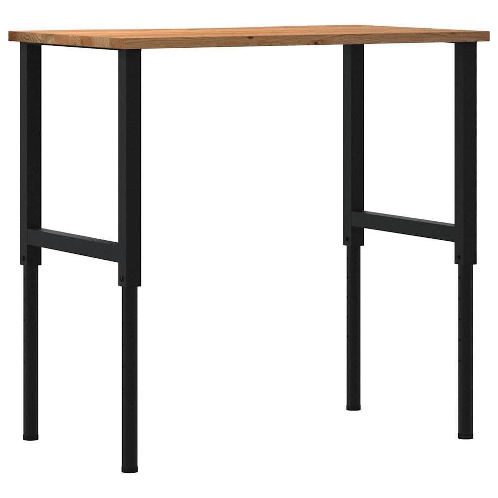 Werkbank 100x60x(71,5-98) cm eikenhout lichtbruin