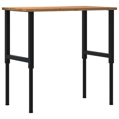 Werkbank 100x60x(71,5-98) cm eikenhout lichtbruin