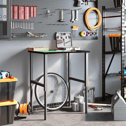 Werkbank 80x60x(71,5-98) cm eikenhout donkerbruin