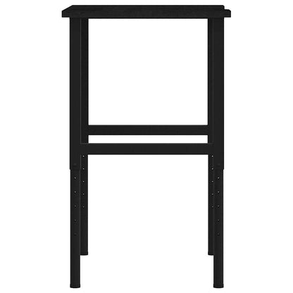 Werkbank 80x60x(71,5-98) cm eikenhout donkerbruin