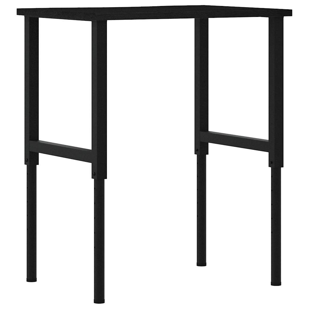 Werkbank 80x60x(71,5-98) cm eikenhout donkerbruin