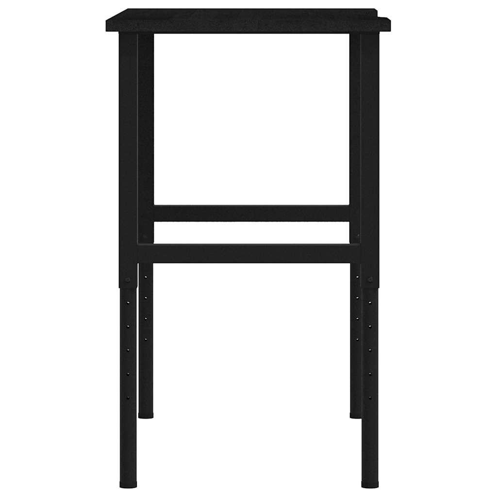 Werkbank 100x60x(71,5-98) cm eikenhout donkerbruin