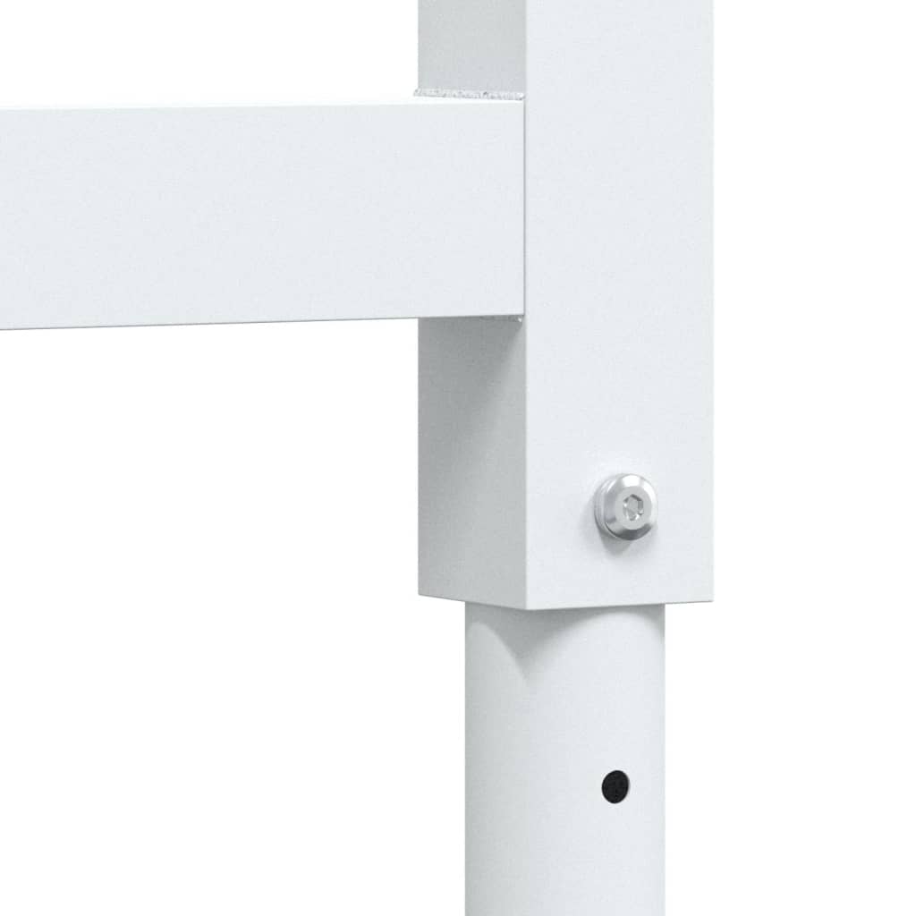 Werkbank rechthoekig 100x60x(73-99,5) cm massief eikenhout