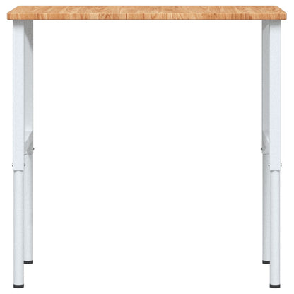 Werkbank rechthoek 100x60x(71,5-98) cm eikenhout lichtbruin