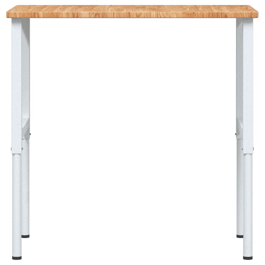 Werkbank rechthoek 100x60x(71,5-98) cm eikenhout lichtbruin
