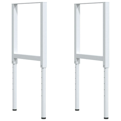 Werkbank rechthoek 100x60x(71,5-98) cm eikenhout lichtbruin