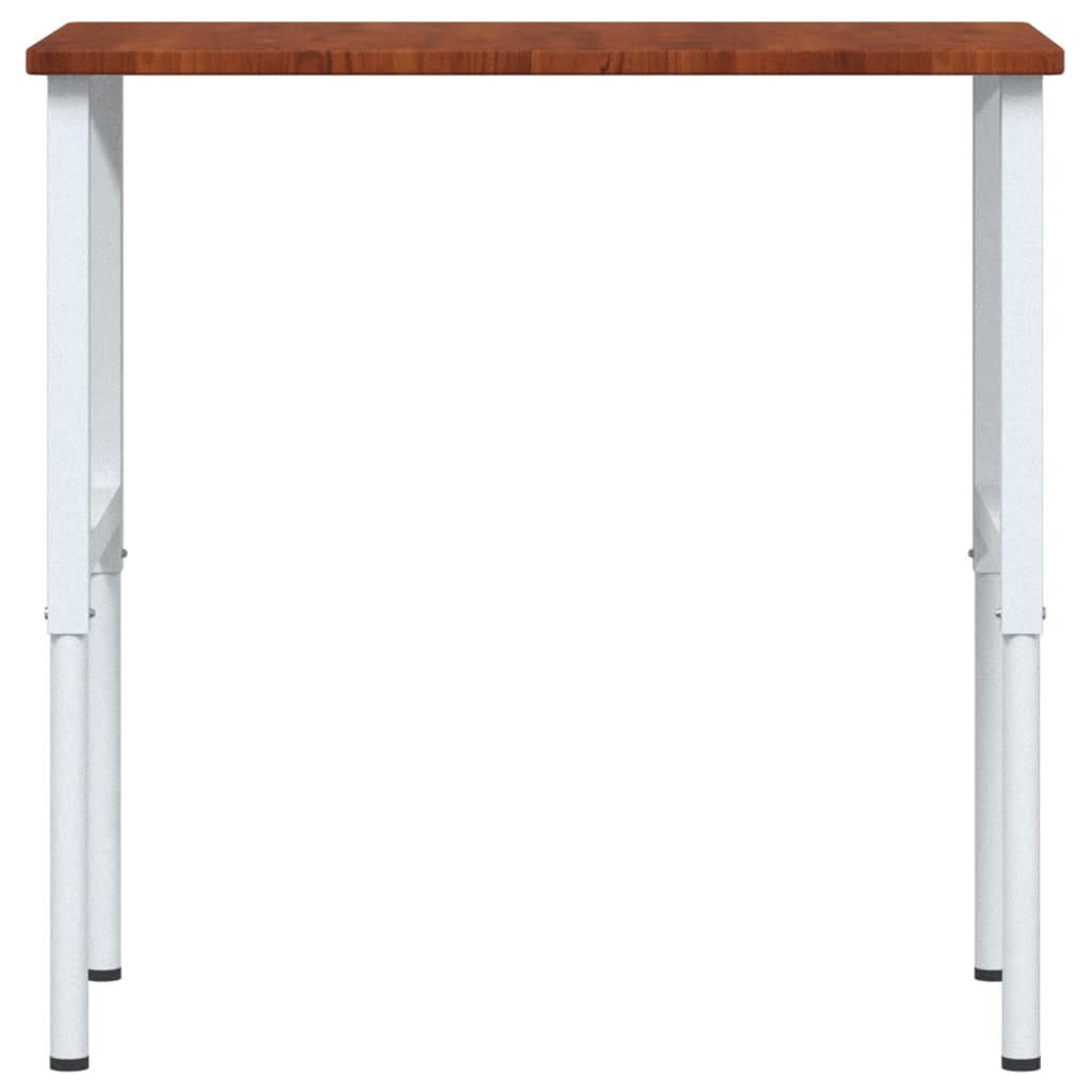 Werkbank rechthoek 100x60x(71,5-98) cm eikenhout donkerbruin