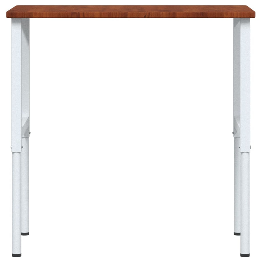 Werkbank rechthoek 100x60x(71,5-98) cm eikenhout donkerbruin