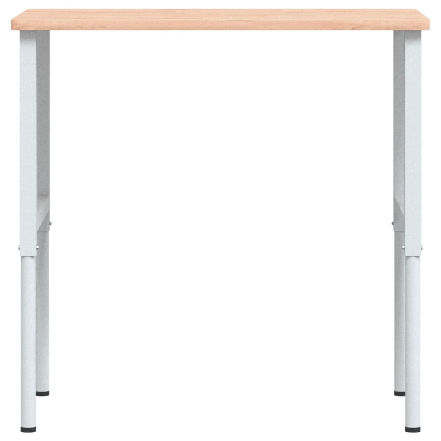 Werkbank rechthoekig 100x60x(71,5-98) cm massief beukenhout