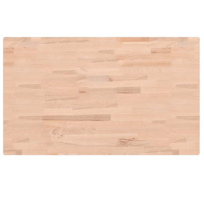 Werkbank rechthoekig 100x60x(73-99,5) cm massief beukenhout