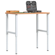 Werkbank 100x60x(71,5-98) cm massief beukenhout