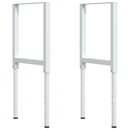 Werkbank rechthoekig 100x60x(73-99,5) cm massief beukenhout