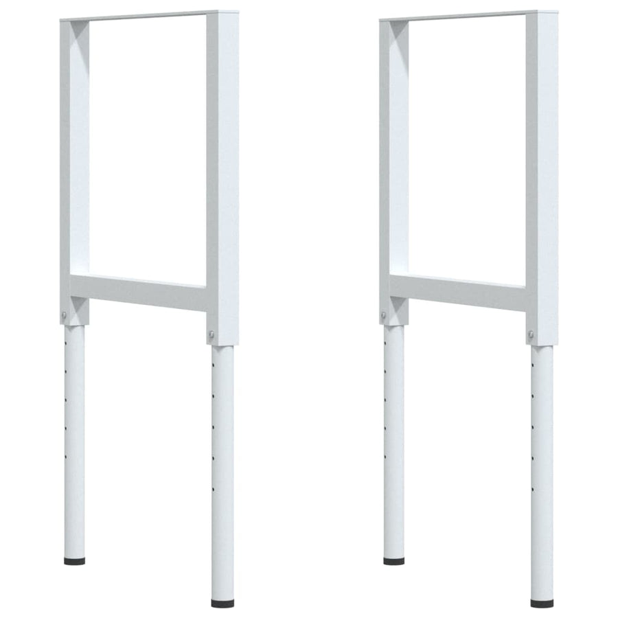 Werkbank rechthoekig 100x60x(73-99,5) cm massief acaciahout