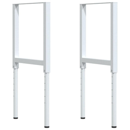 Werkbank 80x60x(71,5-98) cm massief eikenhout