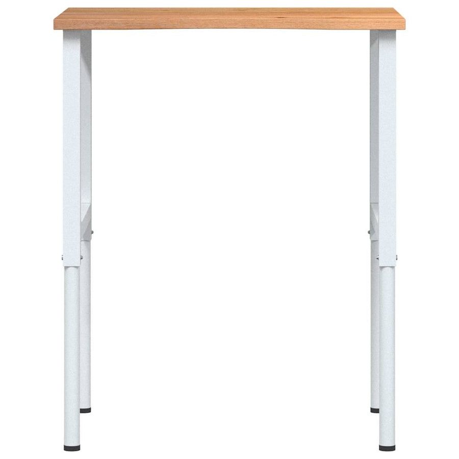 Werkbank 80x60x(71,5-98) cm eikenhout lichtbruin