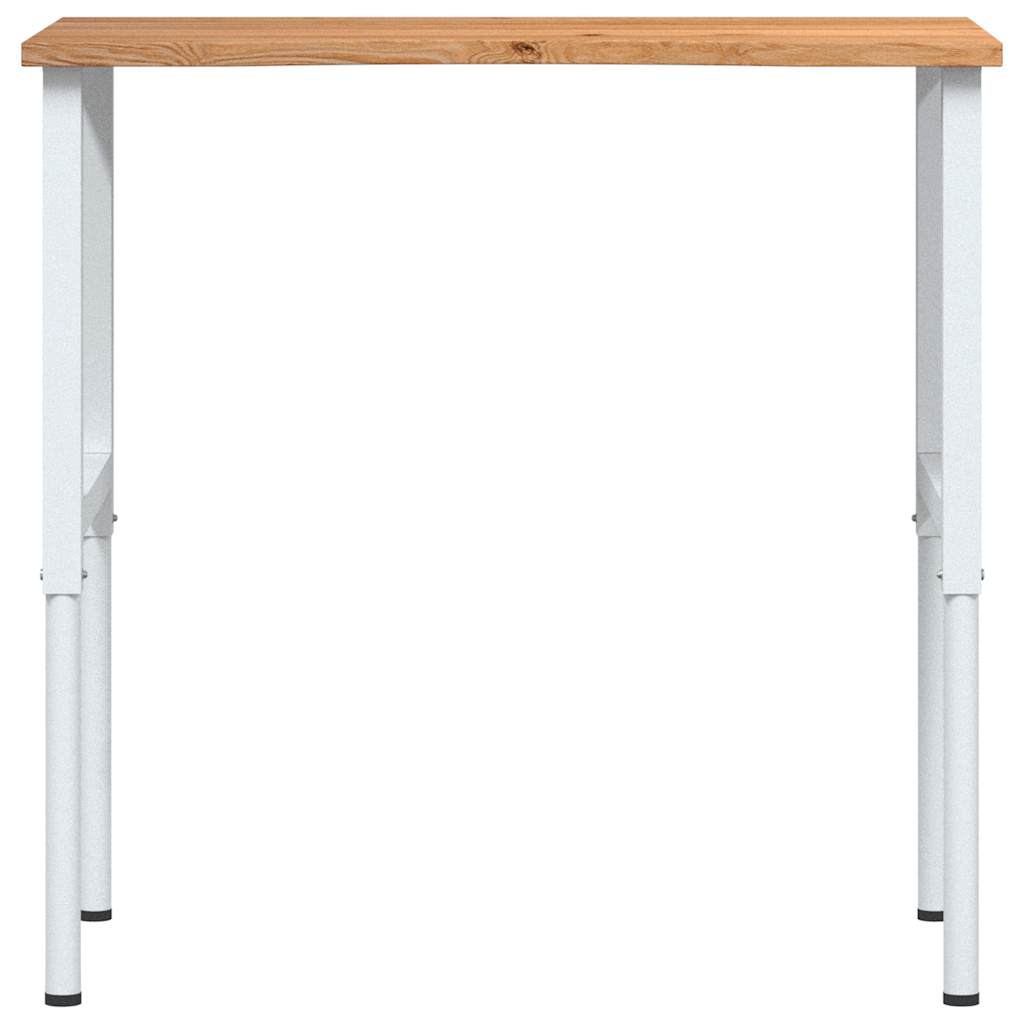 Werkbank 100x60x(71,5-98) cm eikenhout lichtbruin