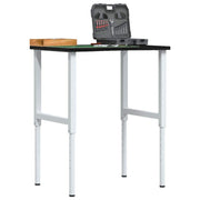 Werkbank 80x60 cm massief eikenhout donkerbruin