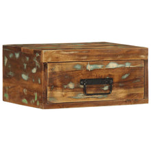 Nachtkastjes 2 st wandgemonteerd massief gerecycled hout