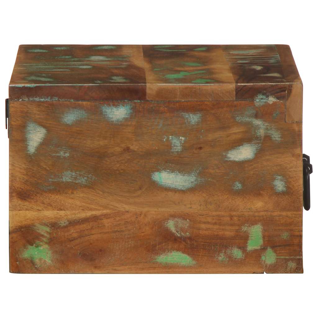 Nachtkastjes 2 st wandgemonteerd massief gerecycled hout