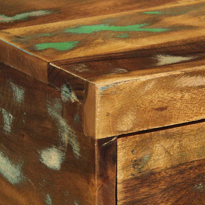 Nachtkastjes 2 st wandgemonteerd massief gerecycled hout