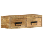 Tv-meubel wandmontage 60x30x19 cm massief mangohout