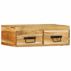 Wall-mounted TV cabinet 60x30x19 cm solid acacia wood