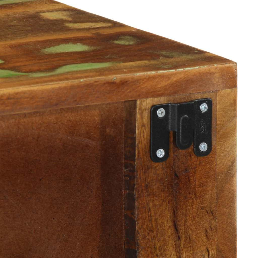 Tv-meubel wandmontage 80x30x19 cm massief gerecycled hout