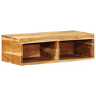 Wall-mounted TV cabinet 60x30x19 cm solid acacia wood