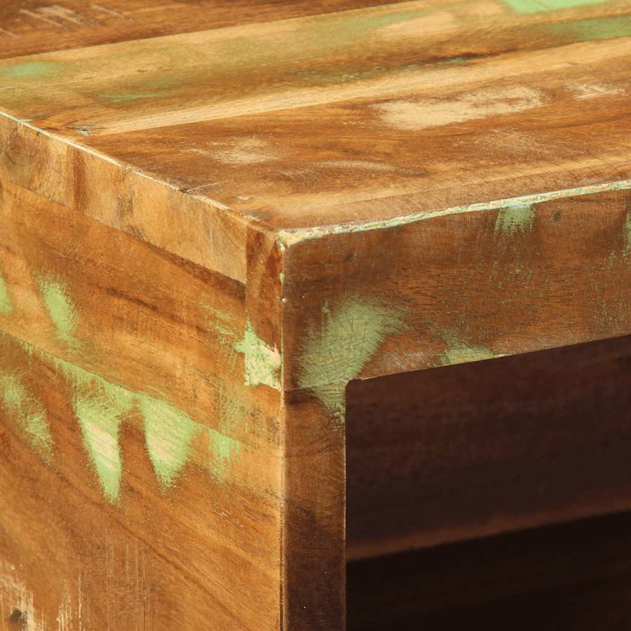 Tv-meubel wandmontage 80x30x19 cm massief gerecycled hout
