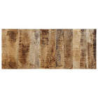 Headboard 120 cm solid rough mango wood