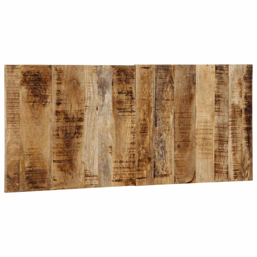 Hoofdbord 120 cm massief ruw mangohout