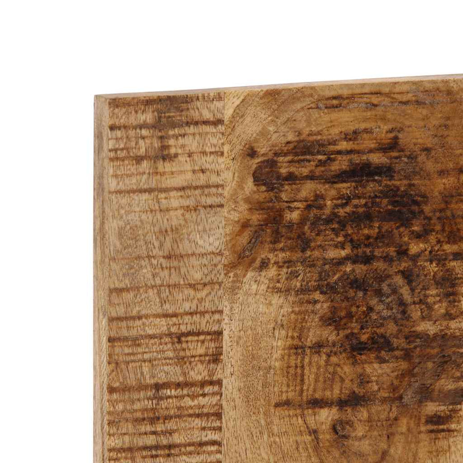 Hoofdbord 120 cm massief ruw mangohout