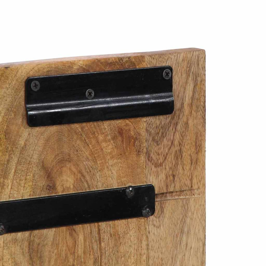 Hoofdbord 120 cm massief ruw mangohout