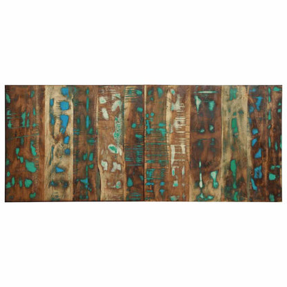 Hoofdbord 120 Cm Massief Gerecycled Hout Meerkleurig