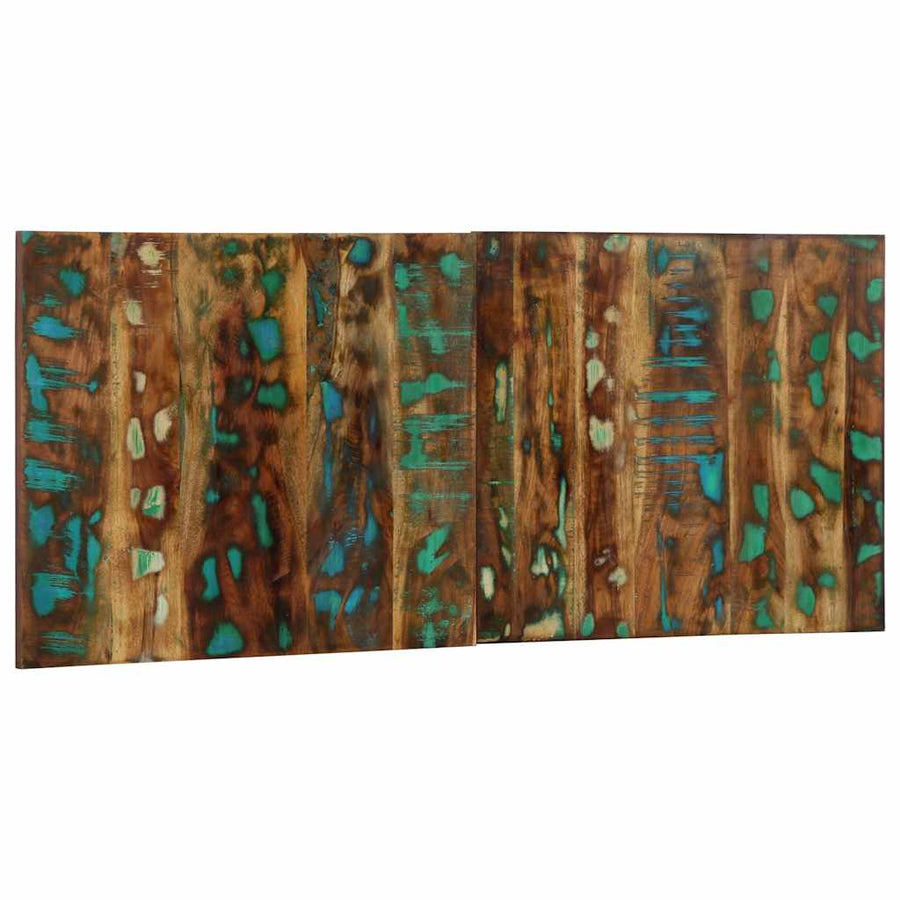 Hoofdbord 120 Cm Massief Gerecycled Hout Meerkleurig