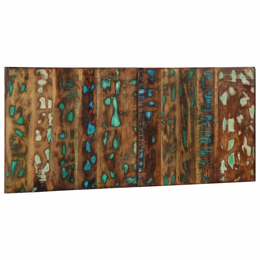 Hoofdbord 120 Cm Massief Gerecycled Hout Meerkleurig