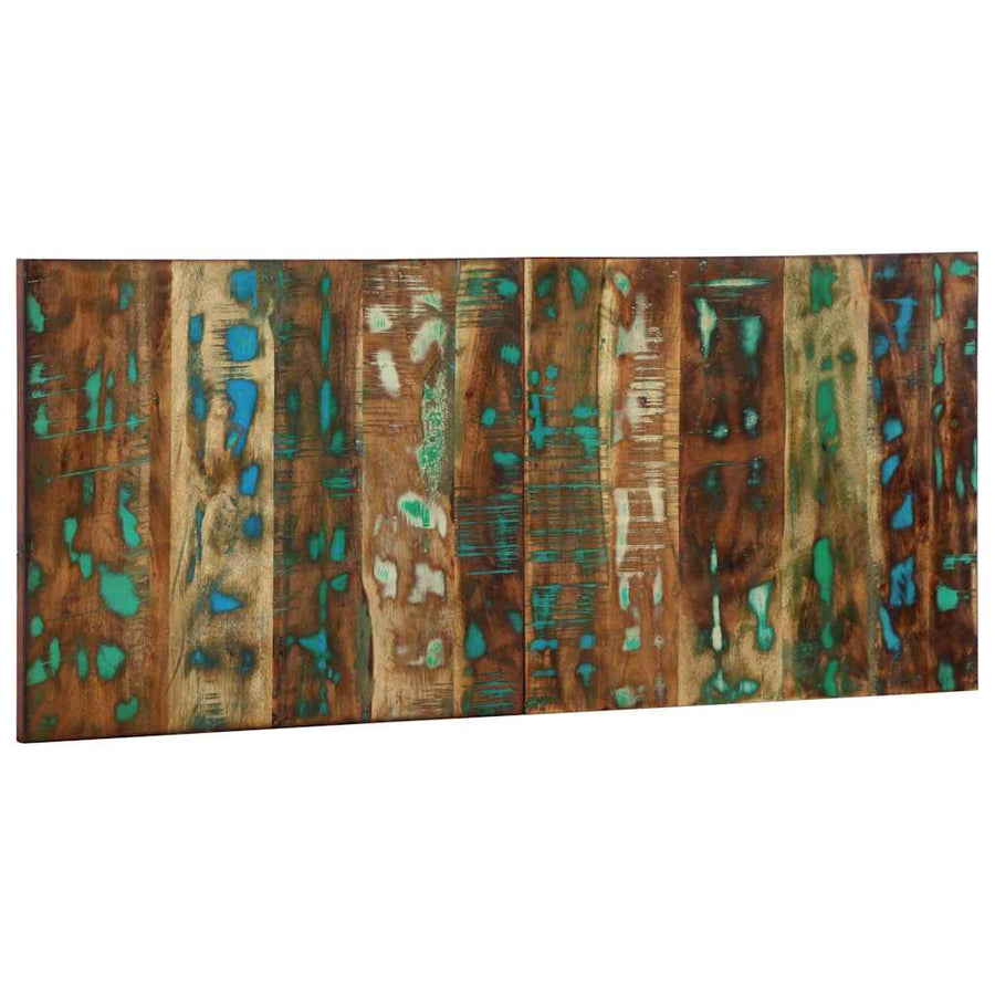 Hoofdbord 120 Cm Massief Gerecycled Hout Meerkleurig